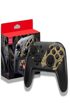 Switch Pro Wireless Controller Dual Vibration, Adjustable Turbo Wake Up for Nintendo Swich/Lite/OLED Monster Hunter Rise Black