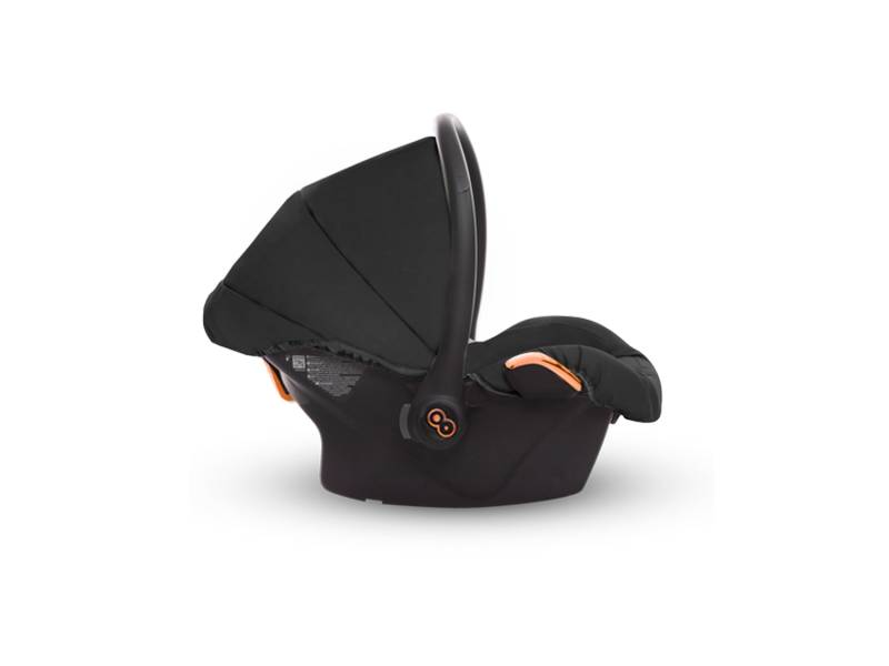 TPFLiving Babyschale Ultra Stoff mit oder ohne Isofix - Schwarz / Roségold / ohne Isofix