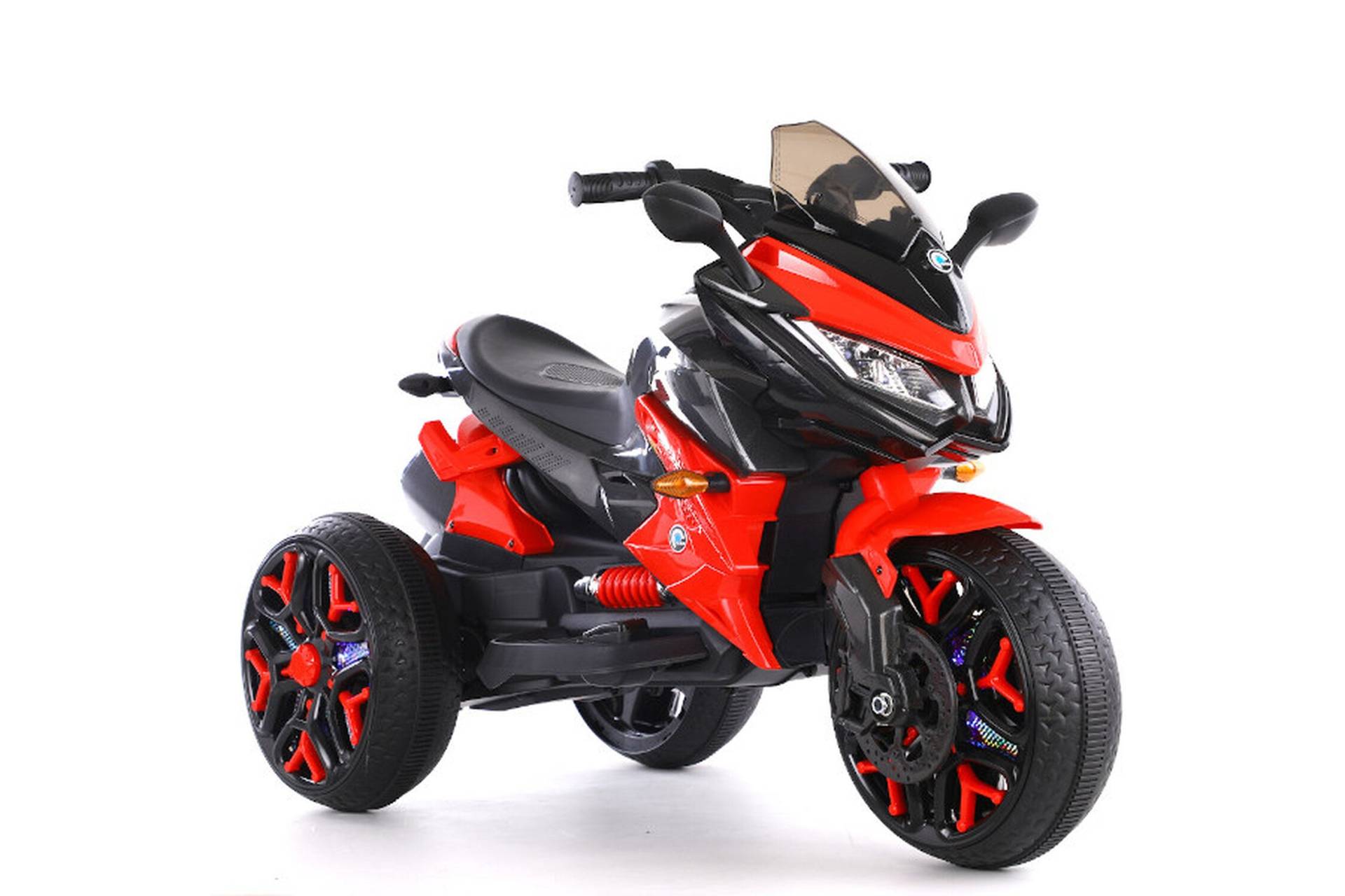 TPFLiving Elektro-Kindermotorrad Dreirad 5118 rot lackiert - Kindermotorrad - Elektromotorrad -