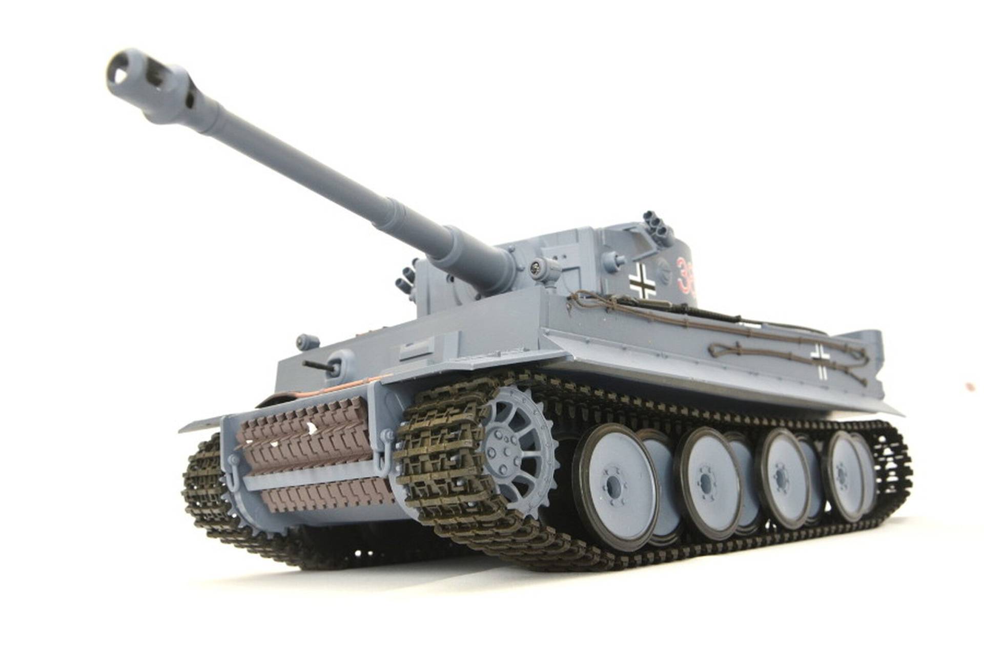 TPFLiving RC-Panzer German Tiger I 7-0 RC Panzer ferngesteuert - Panzer mit Schussfunktion, Stahlgetriebe und Kettenantrieb - Rauch und Sound - Maßstab 1:16