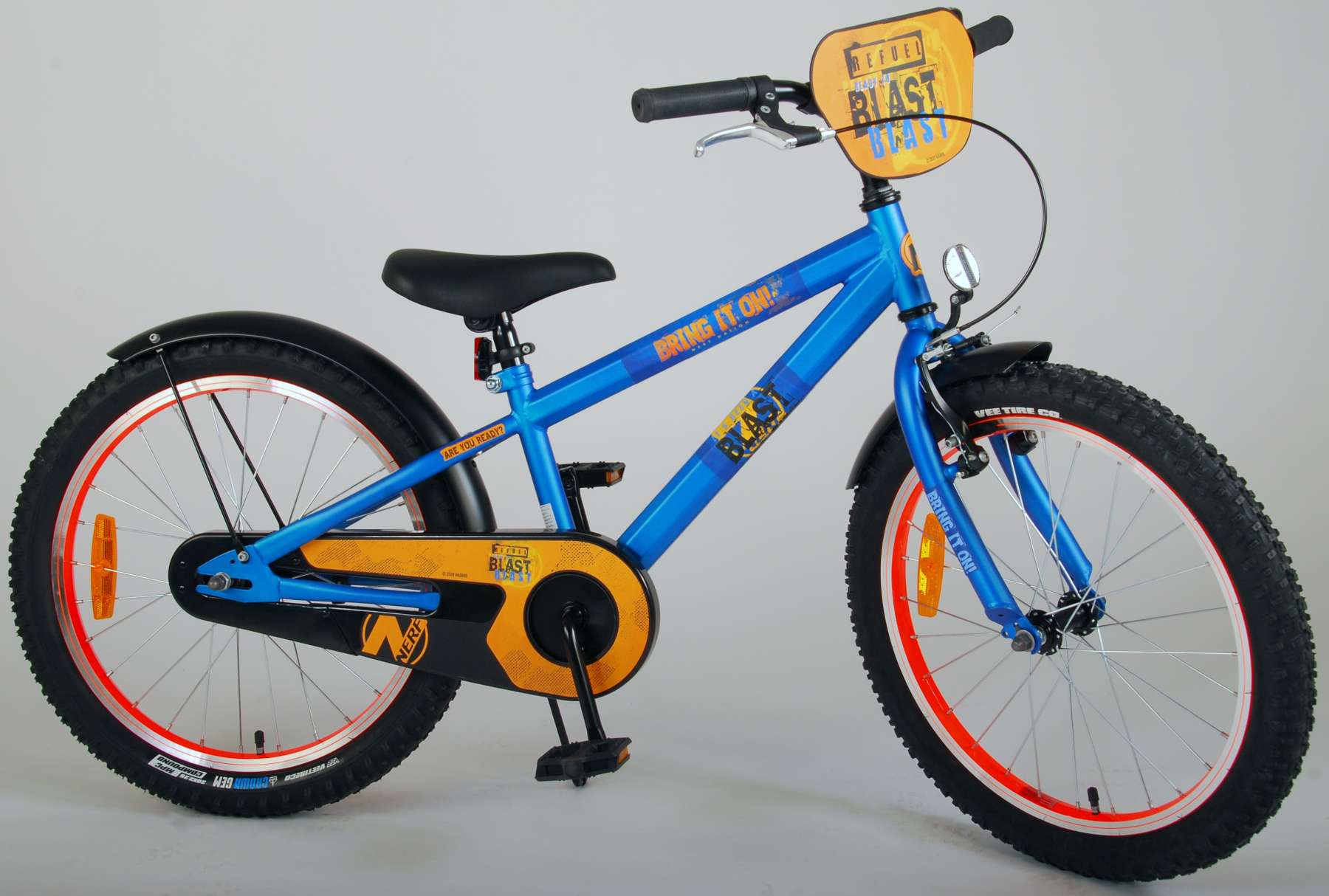 TPFSports NERF Kinderfahrrad - Jungen - 20 Zoll - Blau / 2 Handbremsen