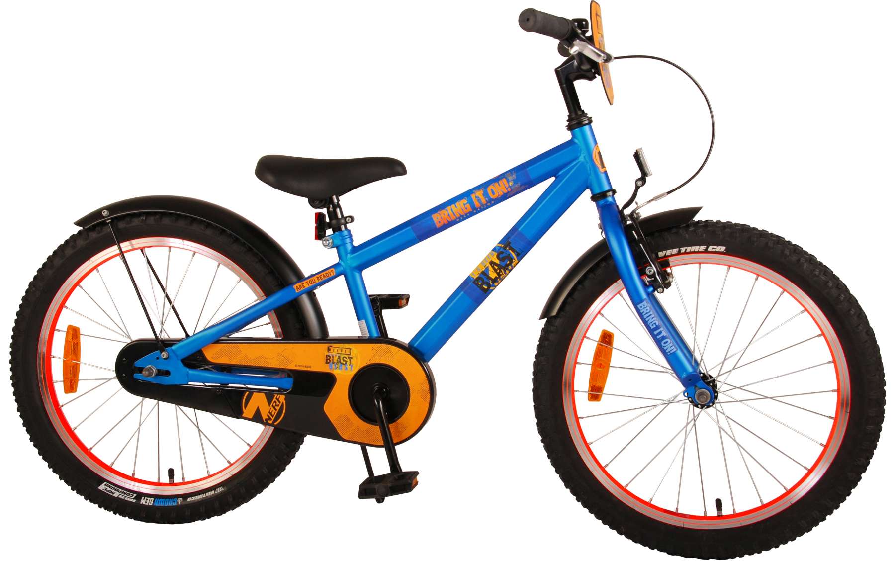 TPFSports NERF Kinderfahrrad - Jungen - 20 Zoll - Blau / Rücktritt + Handbremse