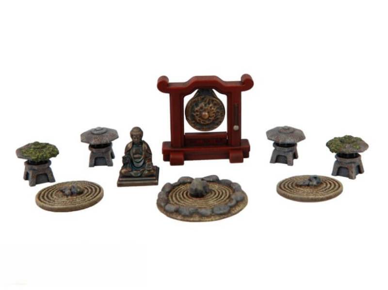 TTCombat Eastern Accessories Set 2 28mm Gelände Terrain Zen Garden Buddha Statue