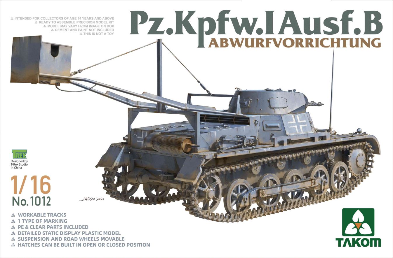 Takom Pz.Kpfw.I Ausf.B Abwurfvorrichtung 1/16 1012 Panzer I Panzerkampwagen 1