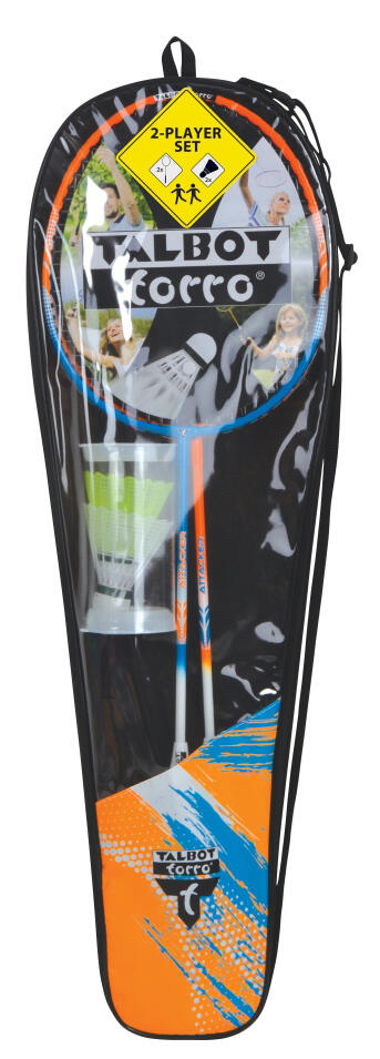 Talbot torro - Badminton-Set Attacker orange-cyan Talbot torro - Badminton-Set Attacker orange-cyan