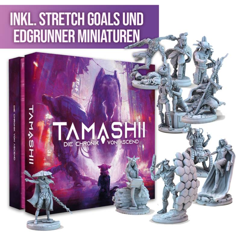 Tamashii: Die Chronik von Ascend | Deluxe Box inkl. Stretch Goals und Edgrunner Miniaturen