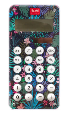Taschenrechner - Calcoolator mit Ball-Maze-Spiel auf Rückseite Flora-Motiv Radierer, Anspitzer + Co. Taschenrechner - Calcoolator mit Ball-Maze-Spiel auf Rückseite Flora-Motiv Radierer, Anspitzer + Co.