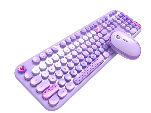 Tastatur Wireless Keyboard + Mouse - Lovely Purple Accessories für Kinder Tastatur Wireless Keyboard + Mouse - Lovely Purple Accessories für Kinder