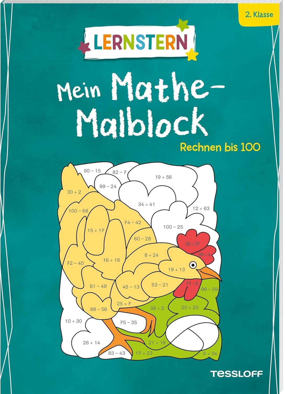 Tessloff Verlag - Rechnen bis 100, Mein Mathe-Malblock, Lernstern Tessloff Verlag - Rechnen bis 100, Mein Mathe-Malblock, Lernstern