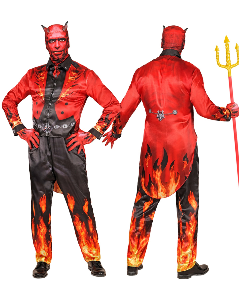 Teufel Sofortkostüm mit Maske & Handschuhe Teufel Sofortkostüm mit Maske & Handschuhe