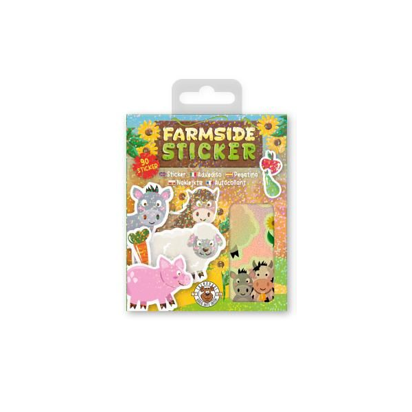 Tier-Stickerbuch FARMSIDE 90-teilig 9x0,5x12,5cm Farmside Sticker Spielideen + Basteln Tier-Stickerbuch FARMSIDE 90-teilig 9x0,5x12,5cm Farmside Sticker Spielideen + Basteln
