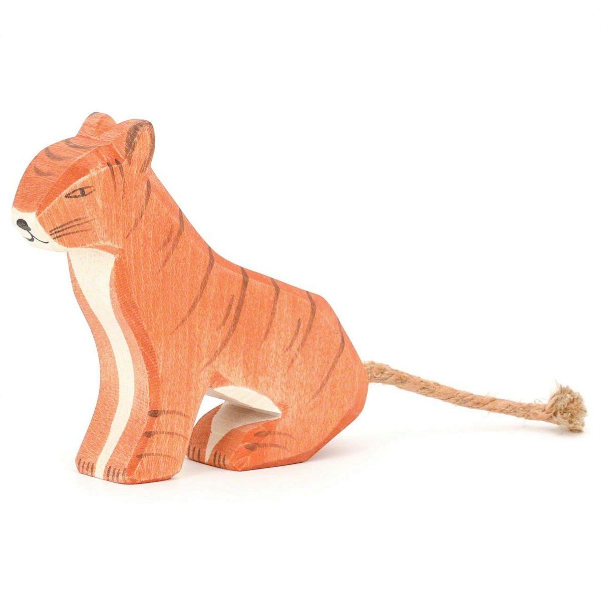 Tiger sitzend Holzfigur 10,5 cm hoch Tiger sitzend Holzfigur 10,5 cm hoch