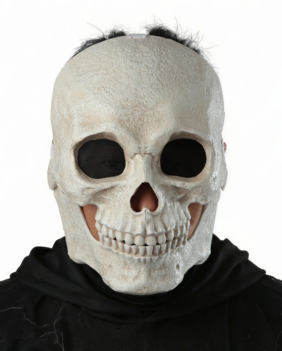 Totenkopf Maske mit beweglichem Kiefer Totenkopf Maske mit beweglichem Kiefer