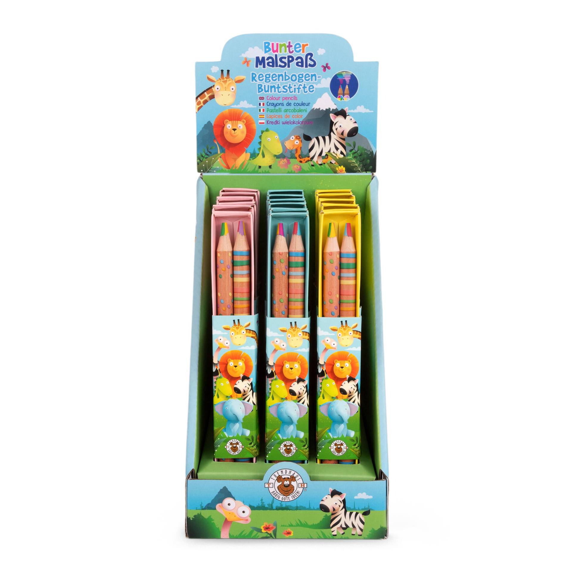 Trendhaus - Buntstift 4-Farben Tiere 2er-Set Trendhaus - Buntstift 4-Farben Tiere 2er-Set