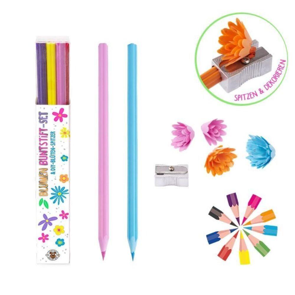 Trendhaus - Buntstift-Set mit Spitzer 9 Stk. Trendhaus - Buntstift-Set mit Spitzer 9 Stk.