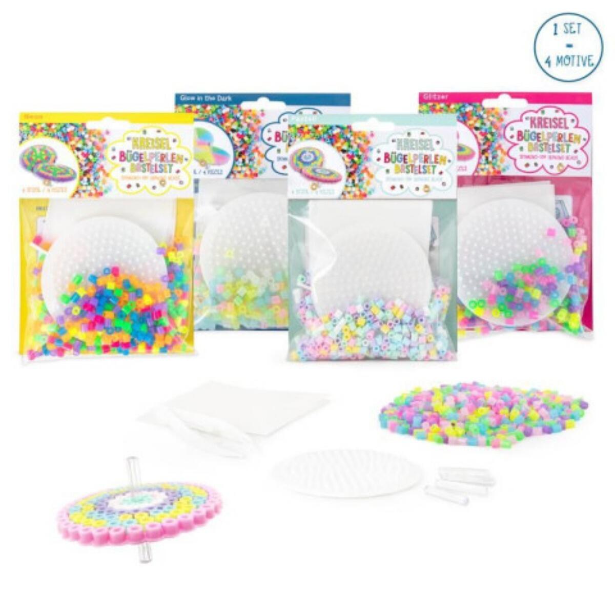 Trendhaus - Kreisel Bügelperlen Bastelset glow in the dark Trendhaus - Kreisel Bügelperlen Bastelset glow in the dark