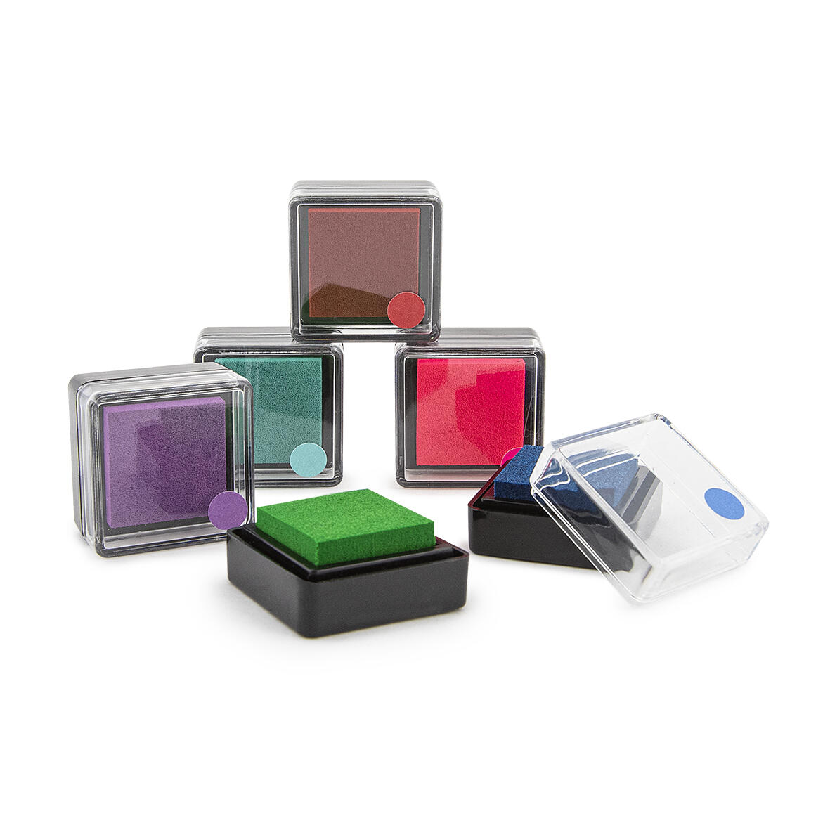 Trendhaus - Stempelkissen 6fach sort. Trendhaus - Stempelkissen 6fach sort.
