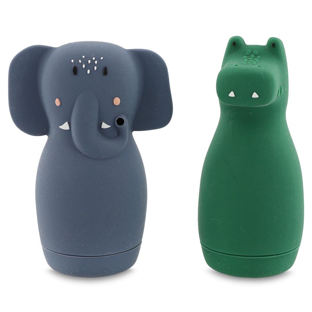 Trixie Baby - Badespielzeug Spritztiere - Mrs. Elephant & Mr. Crocodile Gr Trixie Baby - Badespielzeug Spritztiere - Mrs. Elephant & Mr. Crocodile Gr