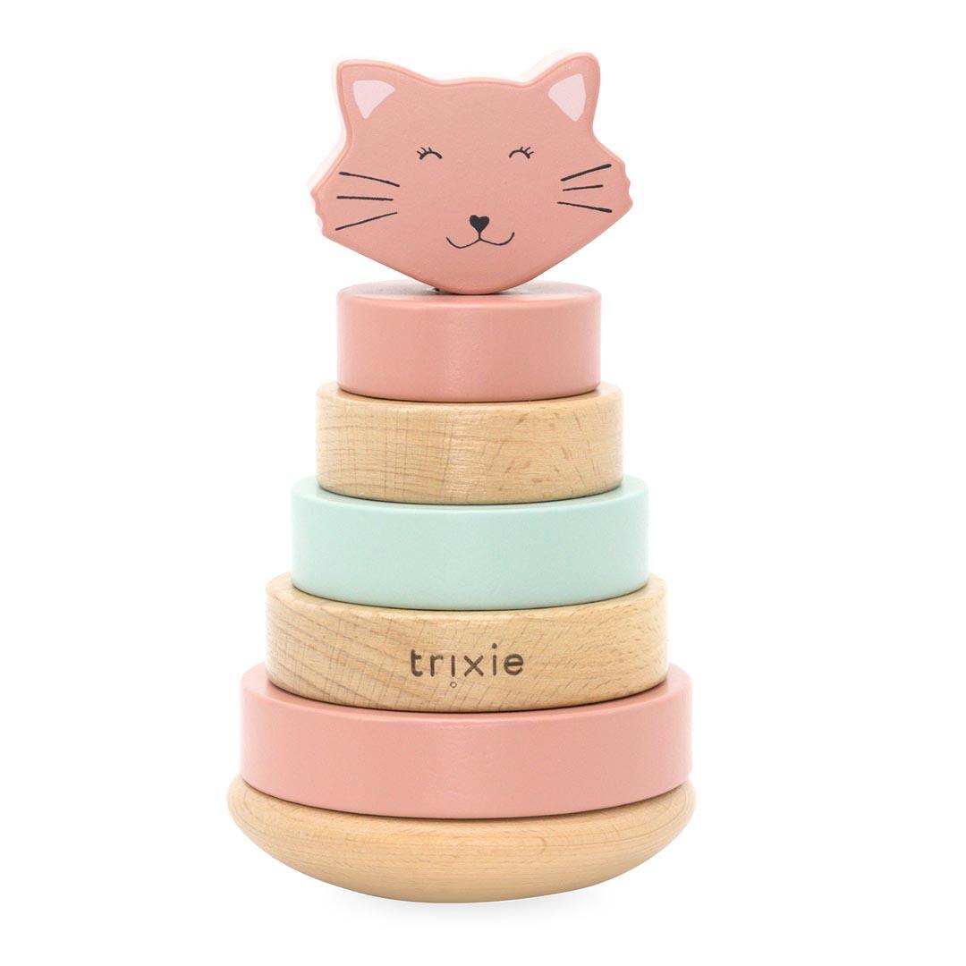 Trixie Baby - Holz Stapelturm - Mrs. Cat Gr rose Trixie Baby - Holz Stapelturm - Mrs. Cat Gr rose