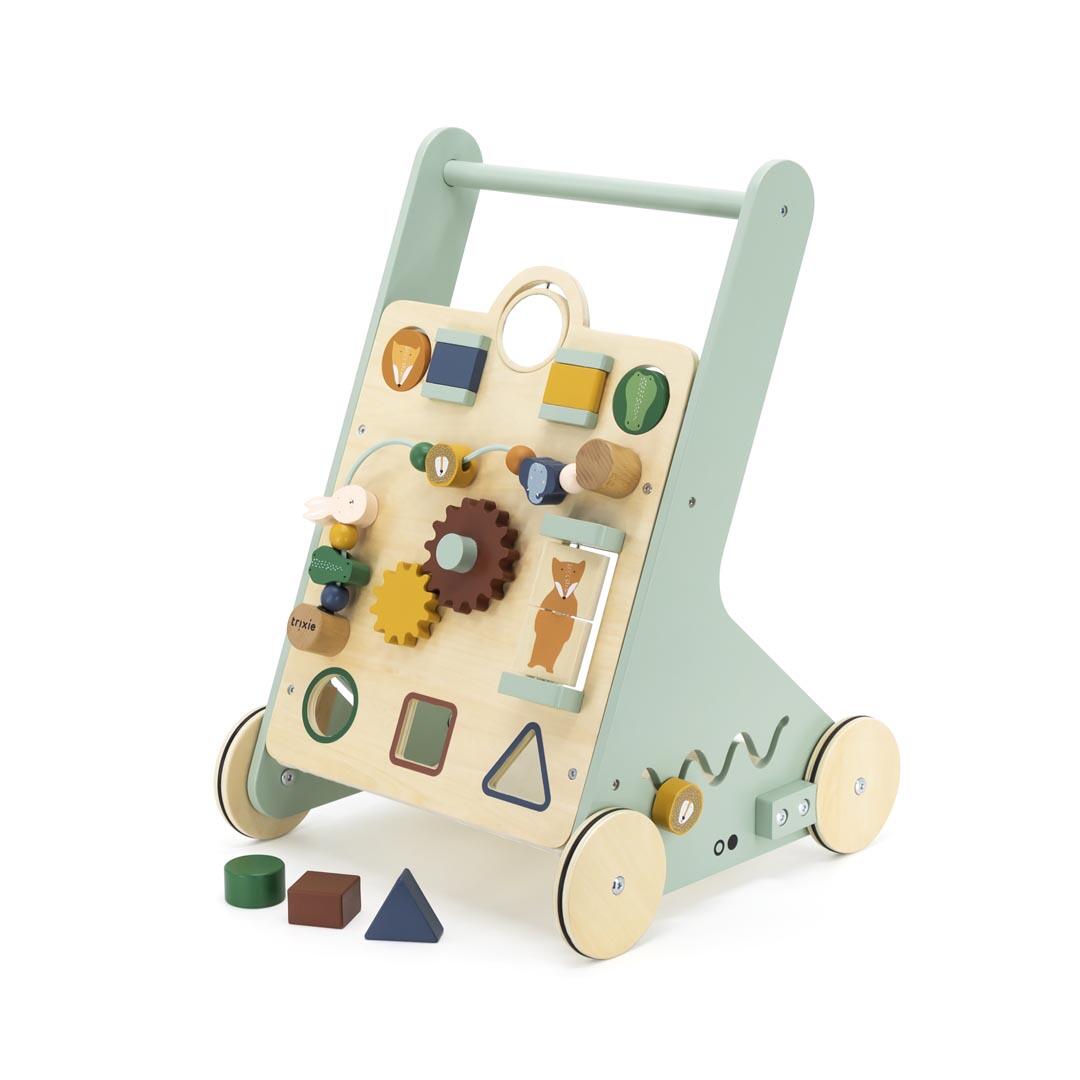 Trixie Baby - Spiel-und Lauflernwagen aus Holz mit Tieren Trixie Baby - Spiel-und Lauflernwagen aus Holz mit Tieren