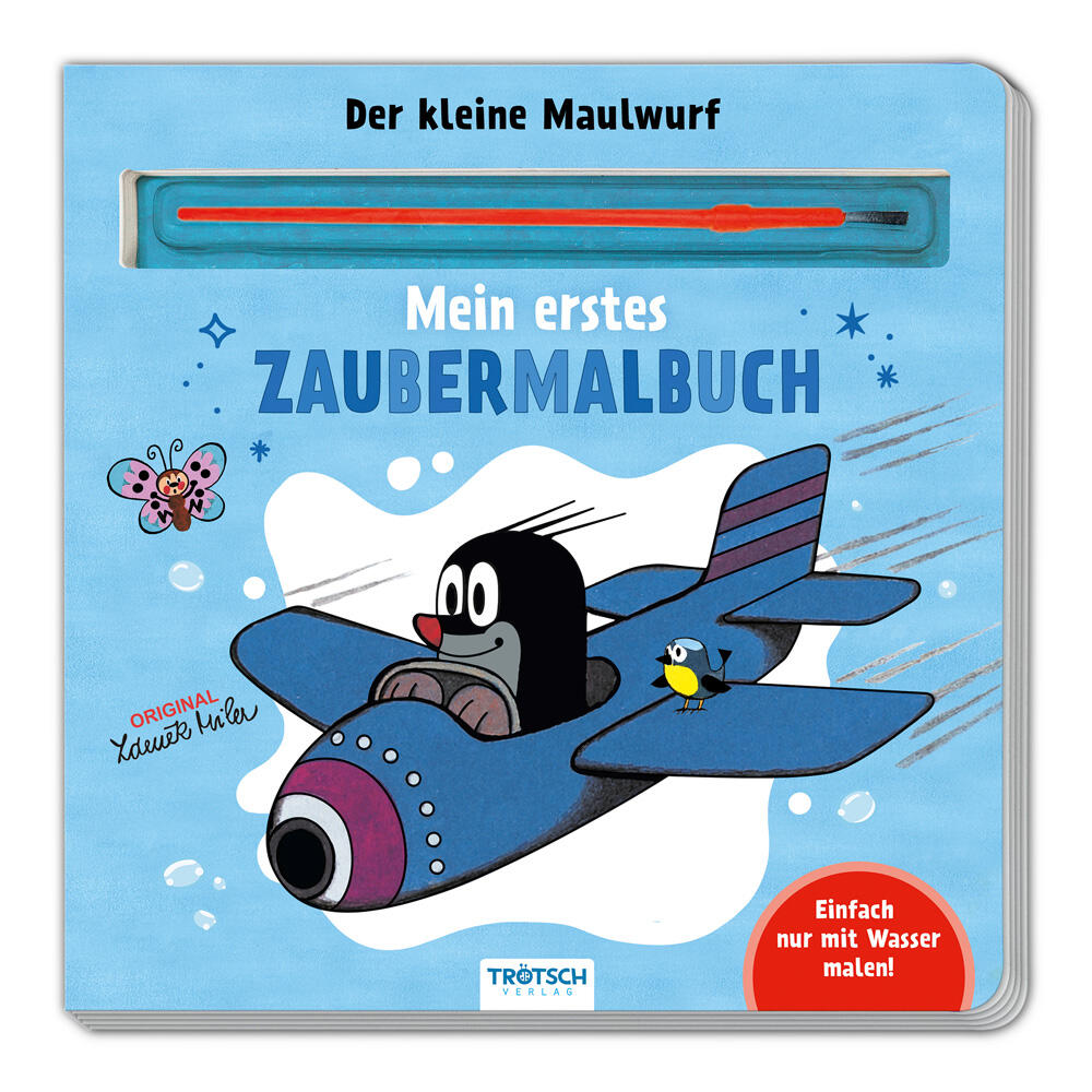 Trötsch Verlag - Trötsch Der kleine Maulwurf Malbuch mit Pinsel Mein erstes Zaubermalbuch Trötsch Verlag - Trötsch Der kleine Maulwurf Malbuch mit Pinsel Mein erstes Zaubermalbuch