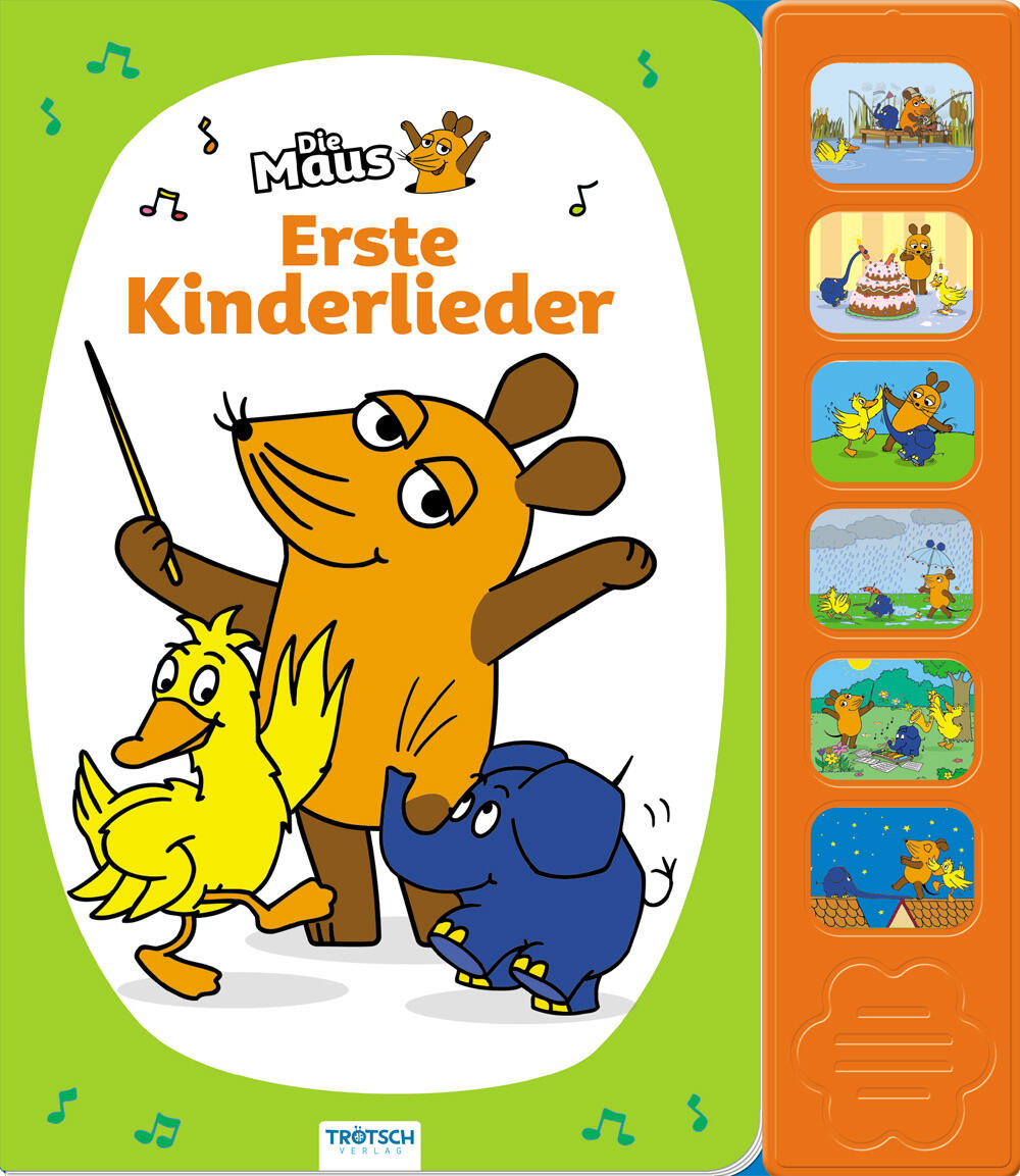 Trötsch Verlag - Trötsch Die Maus Soundbuch Erste Kinderlieder Trötsch Verlag - Trötsch Die Maus Soundbuch Erste Kinderlieder