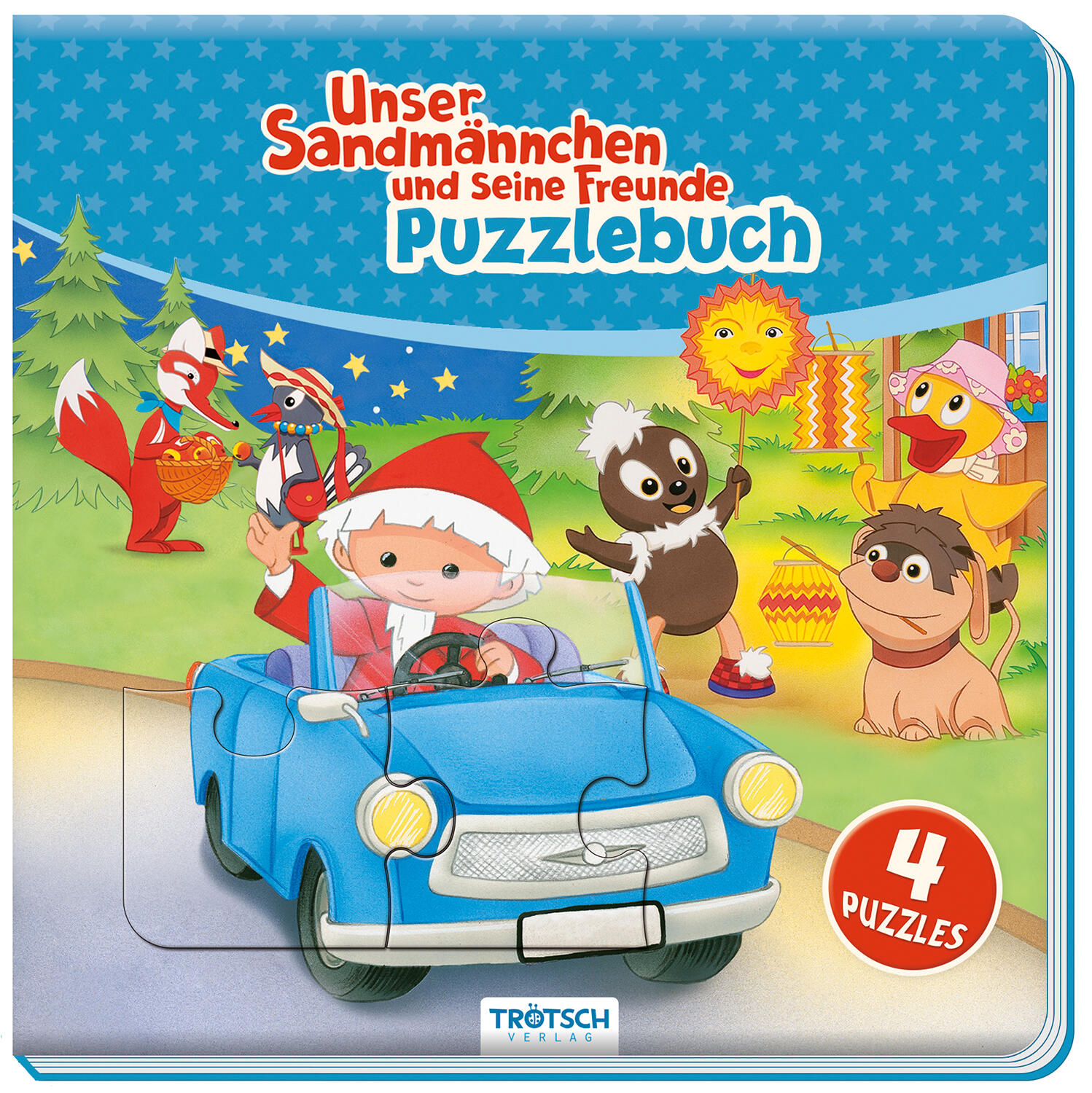 Trötsch Verlag - Trötsch Unser Sandmännchen Puzzlebuch mit 4 Puzzle Sandmann Trötsch Verlag - Trötsch Unser Sandmännchen Puzzlebuch mit 4 Puzzle Sandmann