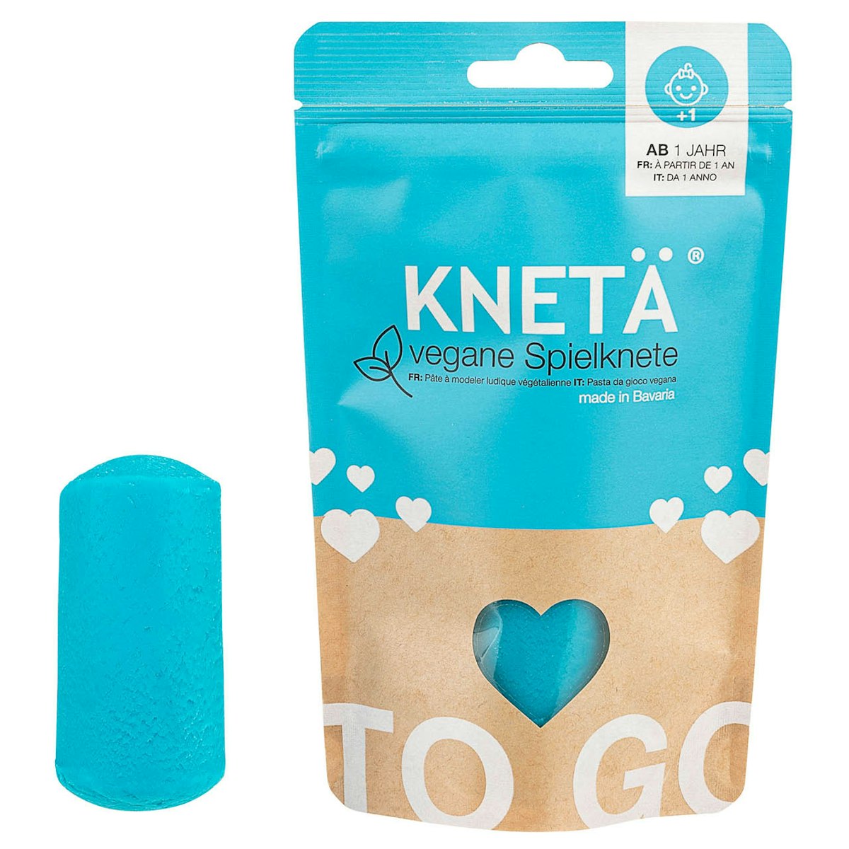 Türkise Knete ab 1 Jahr, 100g Beutel Türkise Knete ab 1 Jahr, 100g Beutel