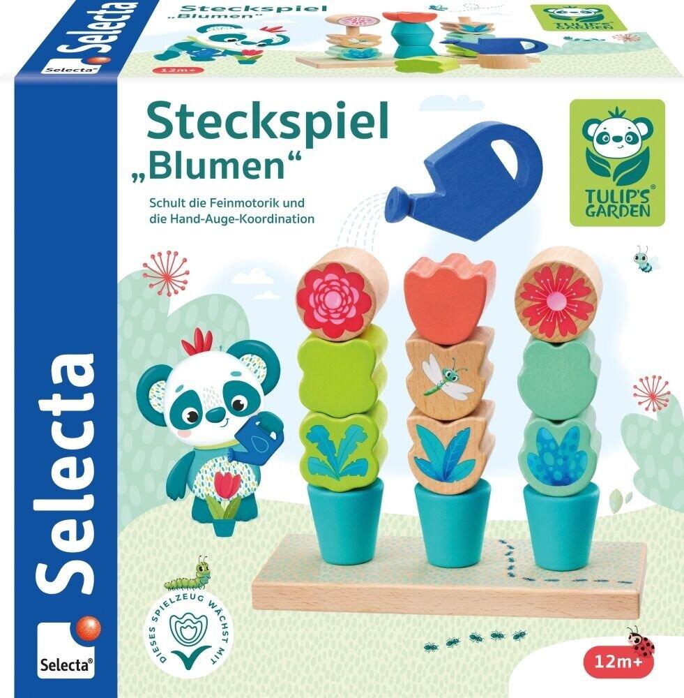Schmidt Spiele - Tulips Garten: Steckspiel Blumen, Sortier-und Steckspiel aus Holz, 14 Teile Schmidt Spiele - Tulips Garten: Steckspiel Blumen, Sortier-und Steckspiel aus Holz, 14 Teile