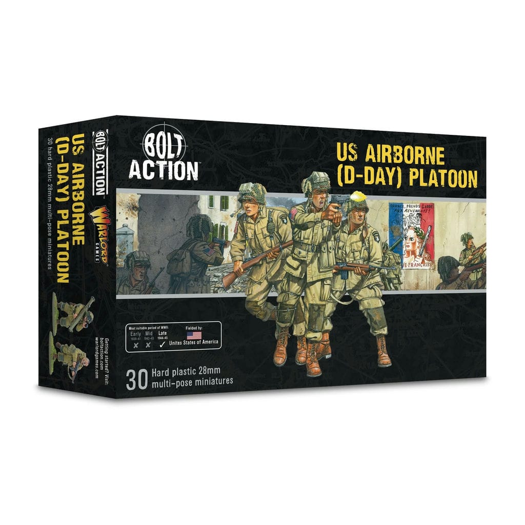 US Airborne (D-Day) Platoon 28mm Warlord Games WW2 WWII Bolt Action