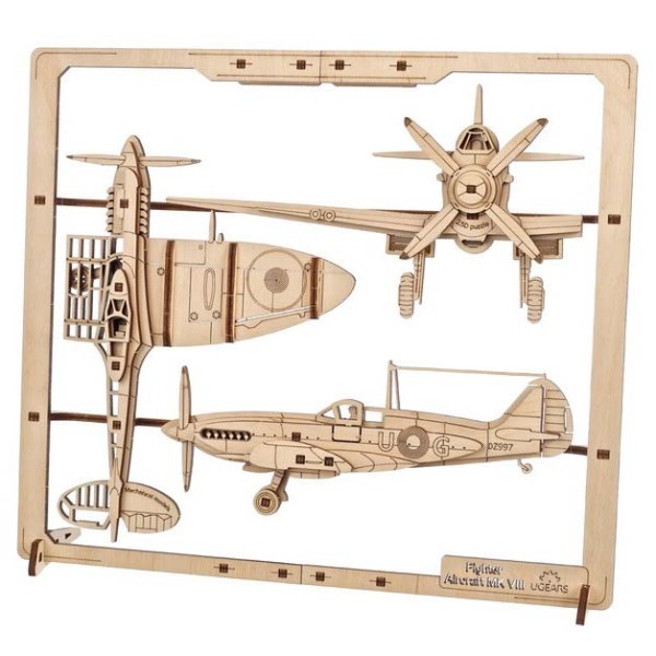 Ugears 2,5D Puzzle Kampfflieger Ugears 2,5D Puzzle Kampfflieger