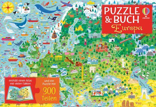 Usborne Verlag - Europa, Puzzle und Buch Usborne Verlag - Europa, Puzzle und Buch