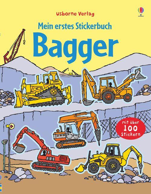 Usborne Verlag - Mein erstes Stickerbuch: Bagger Usborne Verlag - Mein erstes Stickerbuch: Bagger