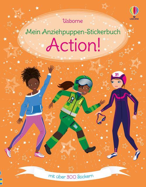 Usborne Verlag - Stickerheft Anziehpuppen Action Usborne Verlag - Stickerheft Anziehpuppen Action