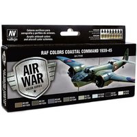 VALLEJO 771148 Farbenset RAF Coastal Command 1939-1945, 8 x 17 ml von VALLEJO