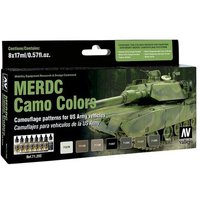 VALLEJO 771202 Farbset, US Army MERDC Tarnung - 136 ml von VALLEJO