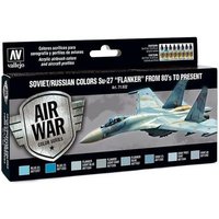 VALLEJO 771602 Farb-Set, Su-27 Flanker, 8 x 17 ml von VALLEJO