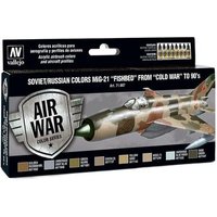 VALLEJO 771607 Farb-Set, MiG-21 Fishbed, 8 x 17 ml von VALLEJO