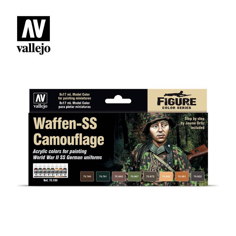 Vallejo Waffen-SS Camouflage Figure Color Series 70.180 Modellbau WW2 Tarnung