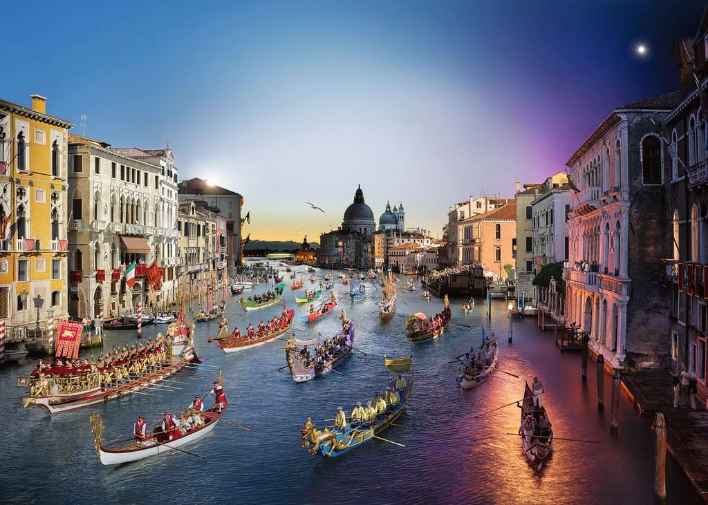Venedig von Tag zu Nacht Venedig von Tag zu Nacht