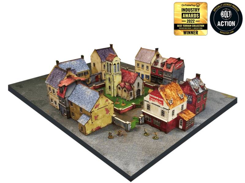 WW2 Normandy Town Bundle Large 28mm Micro Art Studio Gelände Terrain