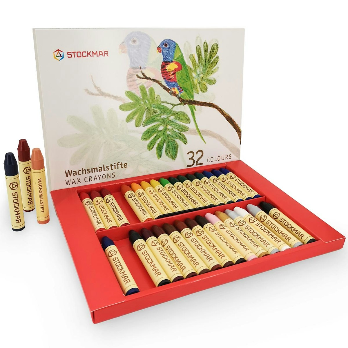 Wachsmalstifte glutenfrei 32 Farben in Geschenkebox Wachsmalstifte glutenfrei 32 Farben in Geschenkebox