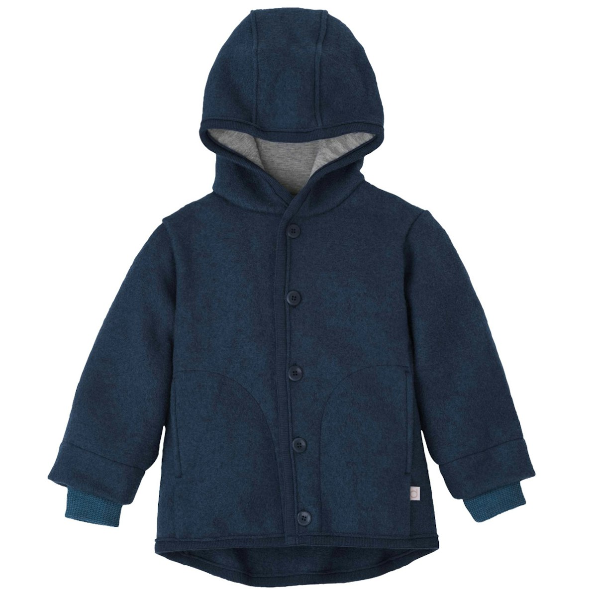 Walk Jacke mit Knopfleiste indigo 86/92 Walk Jacke mit Knopfleiste indigo 86/92