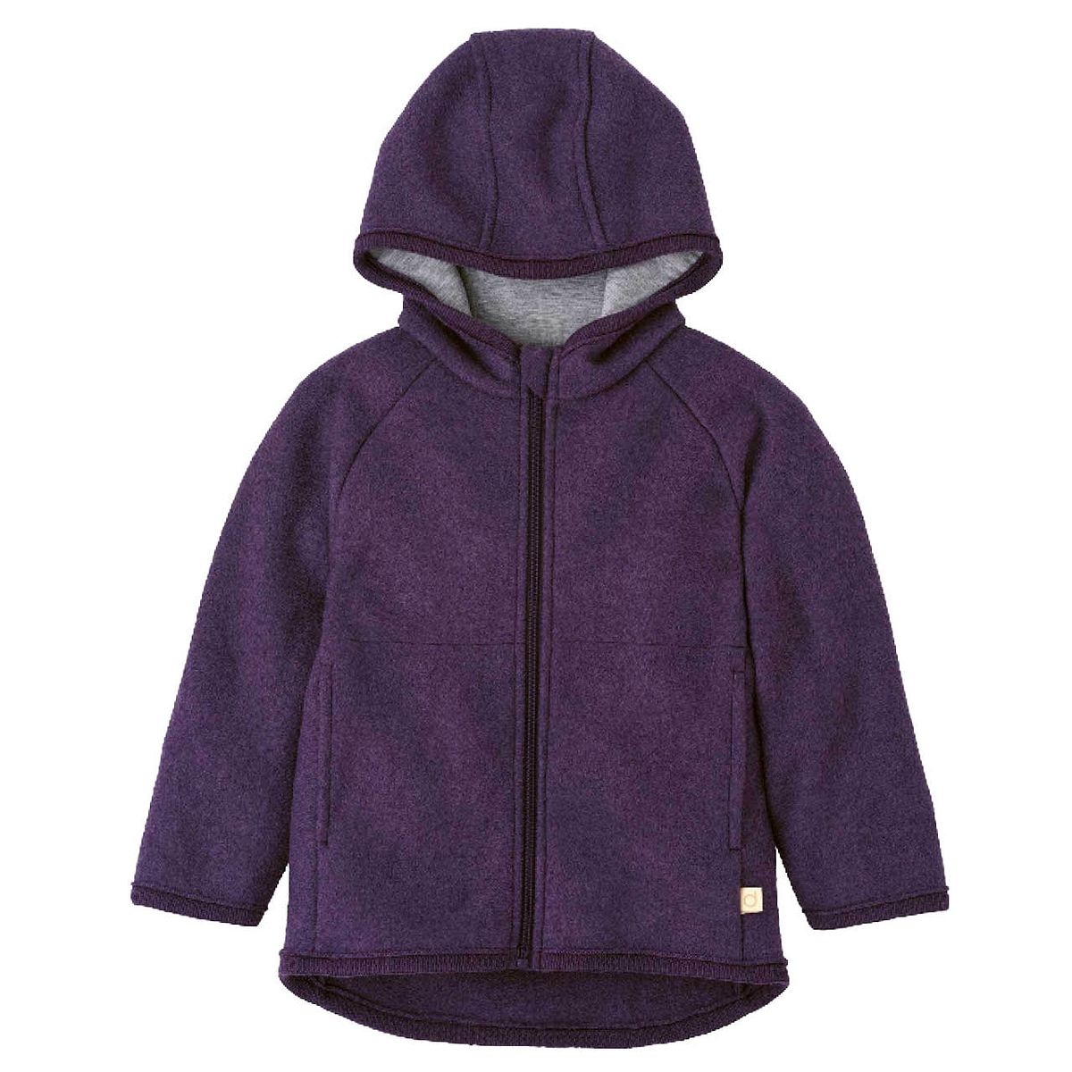 Walkjacke mit Reissverschluss aubergine 86/92 Walkjacke mit Reissverschluss aubergine 86/92