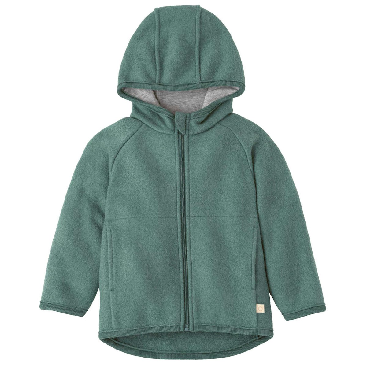 Walkjacke mit Reissverschluss eukalyptus 110/116 Walkjacke mit Reissverschluss eukalyptus 110/116