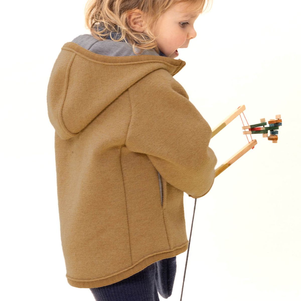 Walkjacke mit Reissverschluss karamell 74/80 Walkjacke mit Reissverschluss karamell 74/80