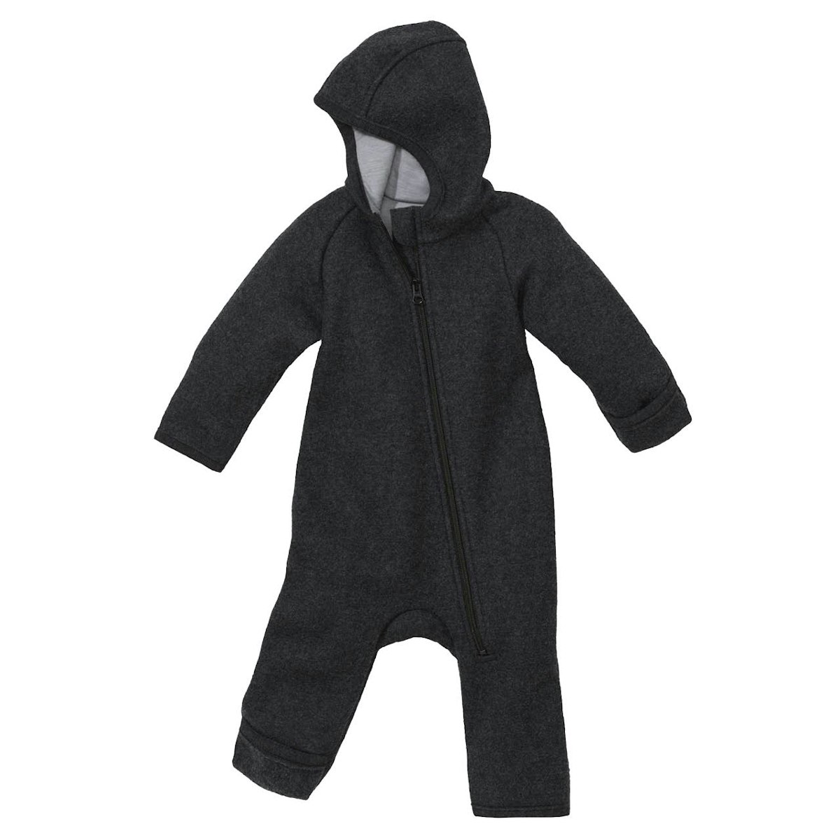 Walkoverall mit Reissverschluss atmungsaktiv anthrazit 62/68 Walkoverall mit Reissverschluss atmungsaktiv anthrazit 62/68