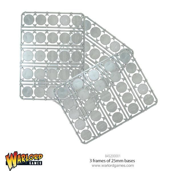 Warlord Games 3 frames of 25mm Bases 75 round Base Basen Rundbase Bolt Action