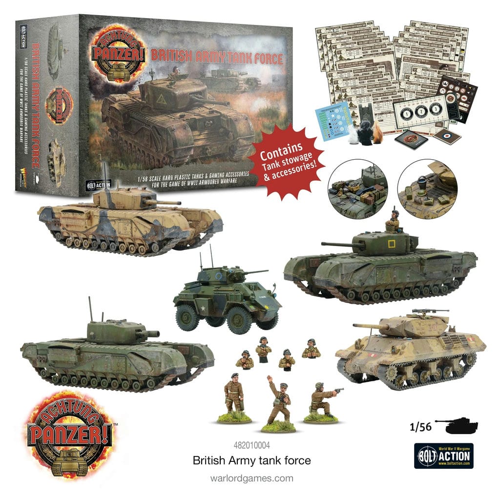 Warlord Games Achtung Panzer! British tank force 28mm WWII Tank Tabletop