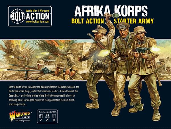 Warlord Games Afrika Korps Starter Army 28mm Großbritannien WWII Bolt Action